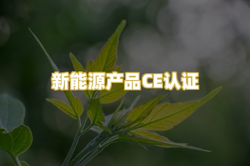 新能源产品CE认证